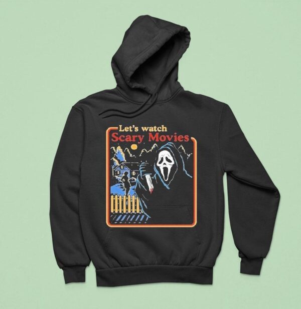 Let S Watch Scary Movies Scream Horror Hoodie