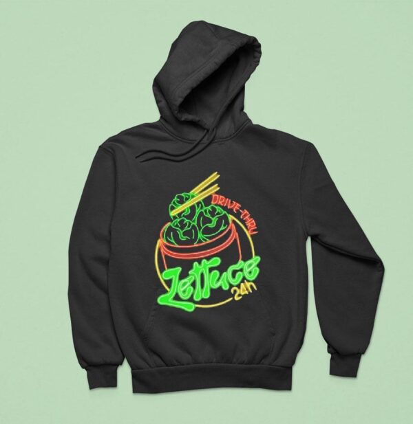 Lettuce Hour Drive Thru Neon Hoodie