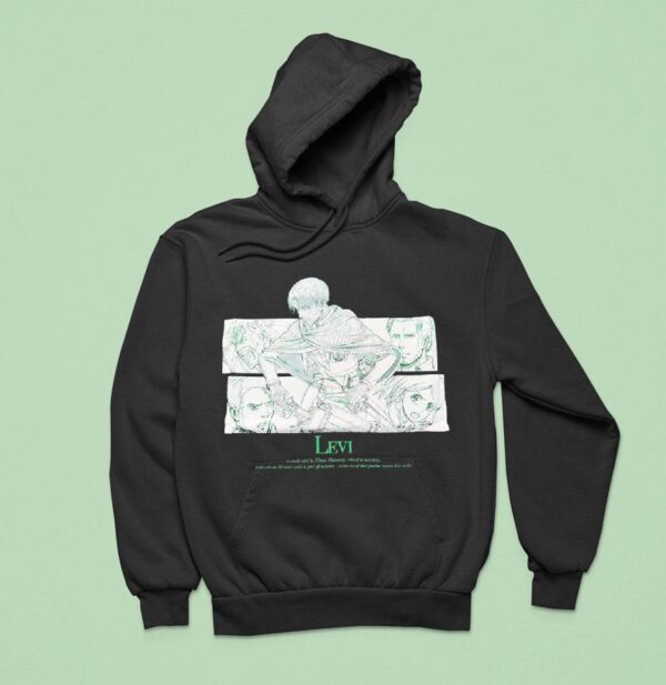 Levi A World Ruled By Titans Humanity Reduced To Mere Prey Buil Hoodie