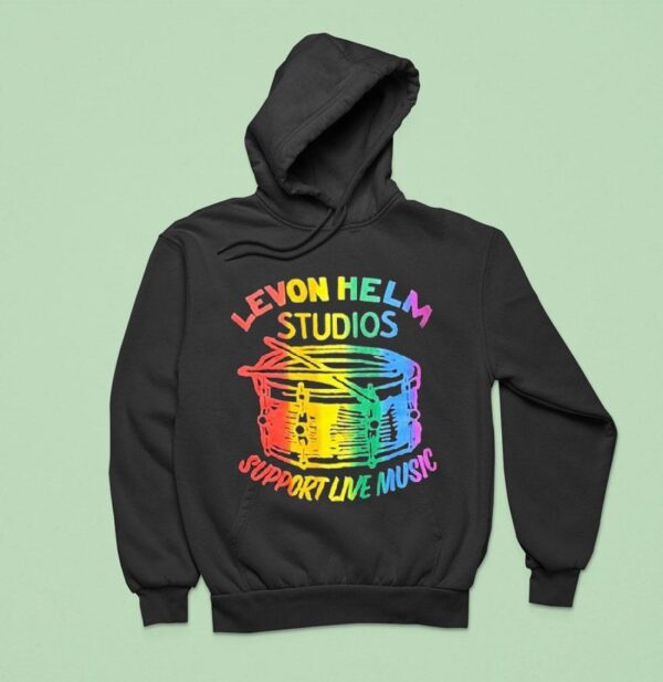 Levon Helm Studios Support Live Music Pride Logo Hoodie