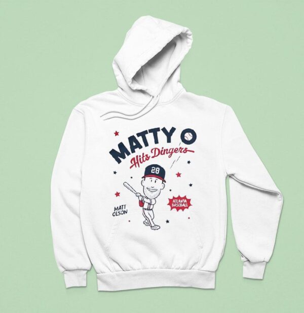 Matt Olson Matty O Hits Dingers Atlanta Braves Baseball Hoodie