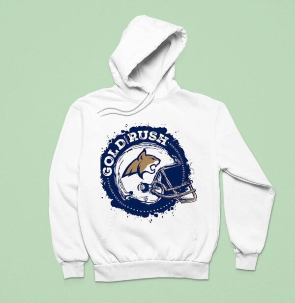 Montana State Bobcats Football Helmet Gold Rush Hoodie
