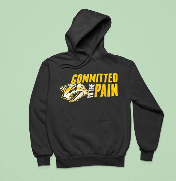 Nashville Predators Committed To The Pain Logo Hoodie