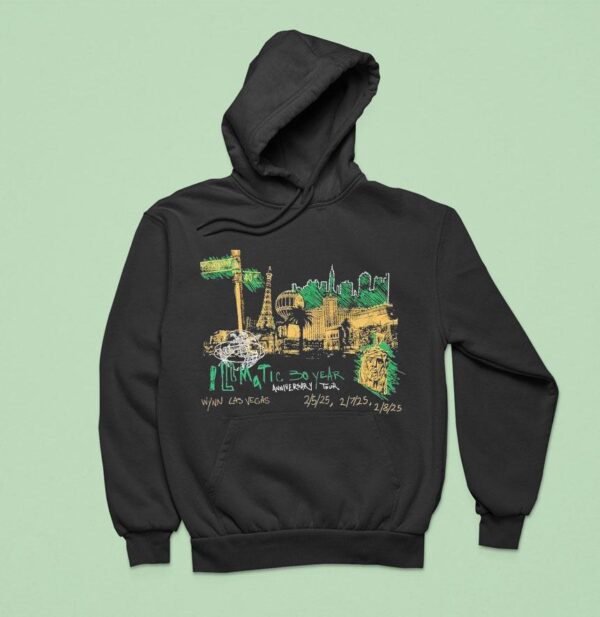 Nasir Jones Vegas Skyline Illmatic Year Anniversary Tour Hoodie