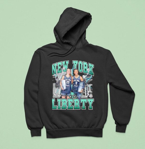New York Liberty Sabrina Ionescu And Natasha Cloud Lightning Hoodie