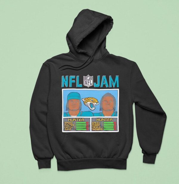 Nfl Jam Travis Hunter Jacksonville Jaguars Football Cartoon Hoodie