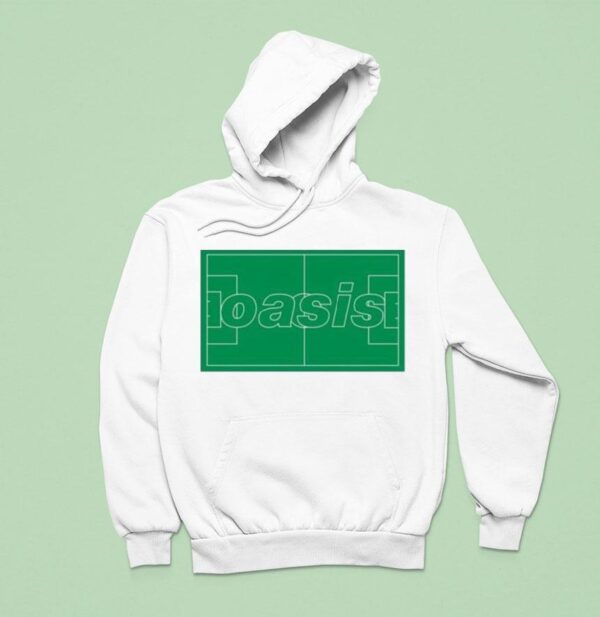 Oasis Definitely Maybe Football Logo Pitch Hoodie