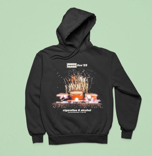 Oasis Live Cigarettes And Alcohol Live From Manchester On July Hoodie