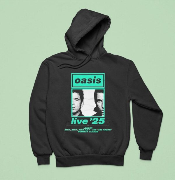 Oasis Live Show At Wembley Stadium In London On July To August With Split Portrai Hoodie