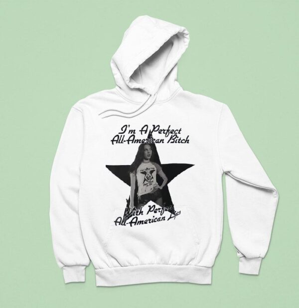 Olivia Rodrigo I M A Perfect All American Btch With Perfect All American Lips Hoodie