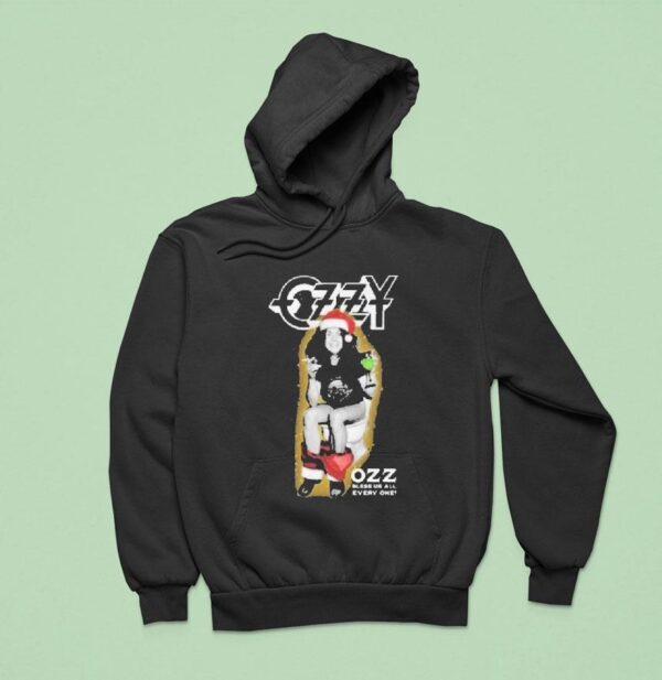 Ozzy Osbourne Ozz Bless Us All Every One Christmas Hoodie