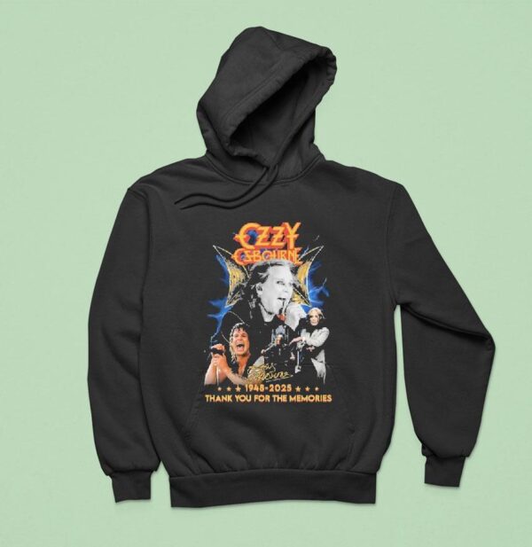 Ozzy Osbourne Thank You For The Memories Signature Hoodie