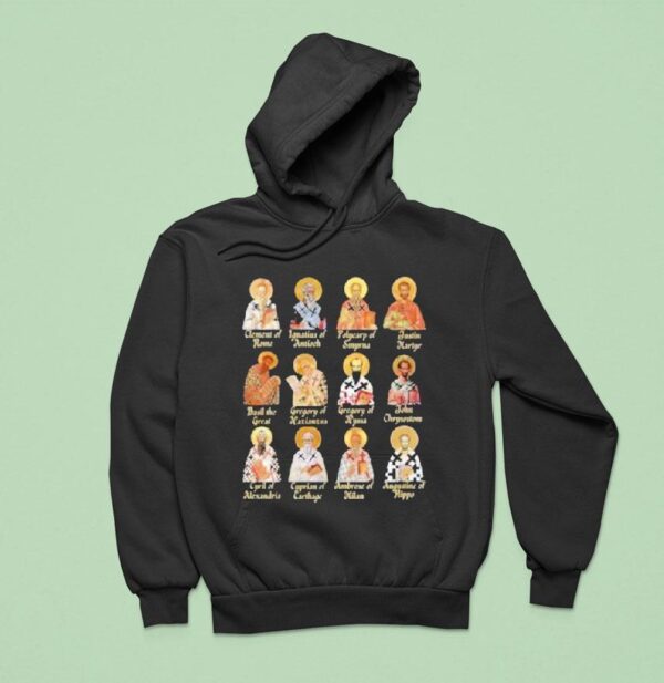 Patristic Church Fathers Augustine Ambrose Ignatius Hoodie