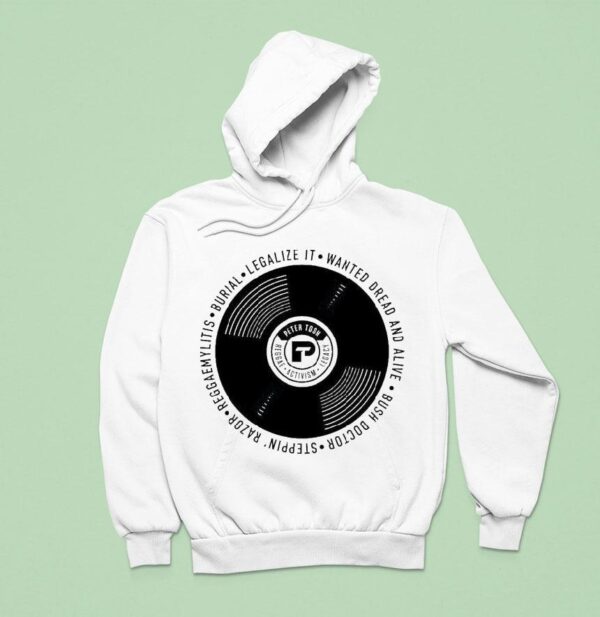 Peter Tosh Legalize Wanted Dread And Alive Vinyl Hoodie
