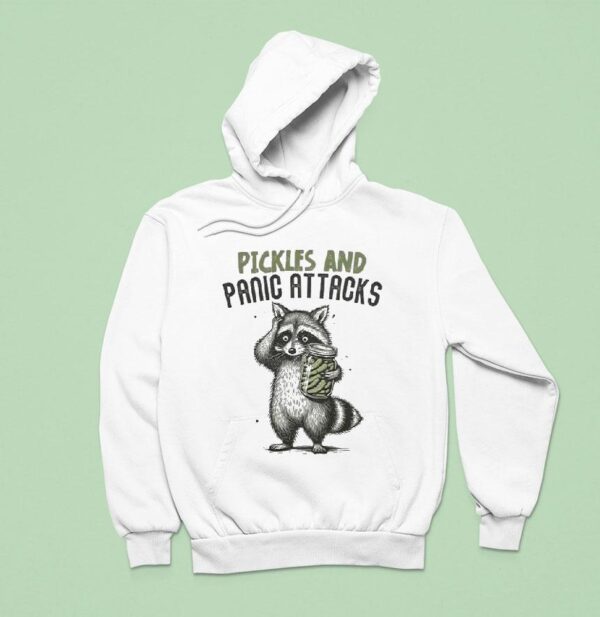 Pickles And Panic Attacks Raccoon Hoodie