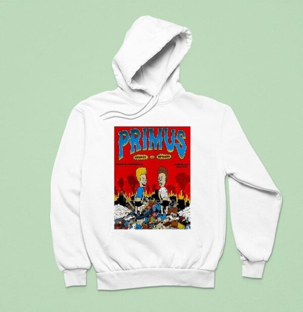 Primus X Beavis And Butt Head Concert Music At The Iroquois Amphitheater In Louisville Ky On July Hoodie
