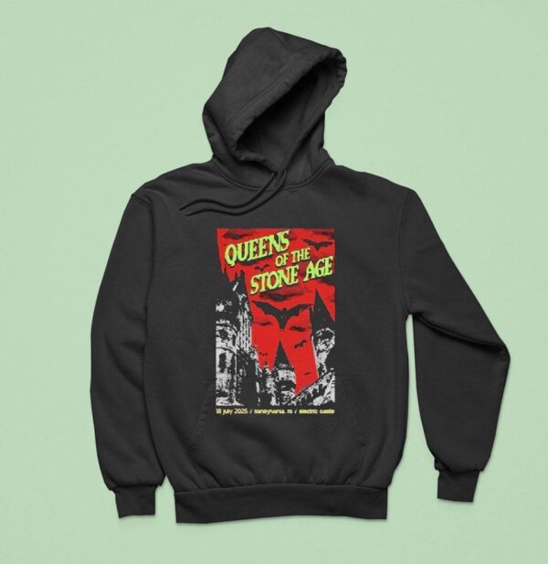 Queens Of The Stone Age July Transylvania Ro Electric Castle Hoodie