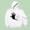 Rabbit Hand Shadow Ringer Hoodie
