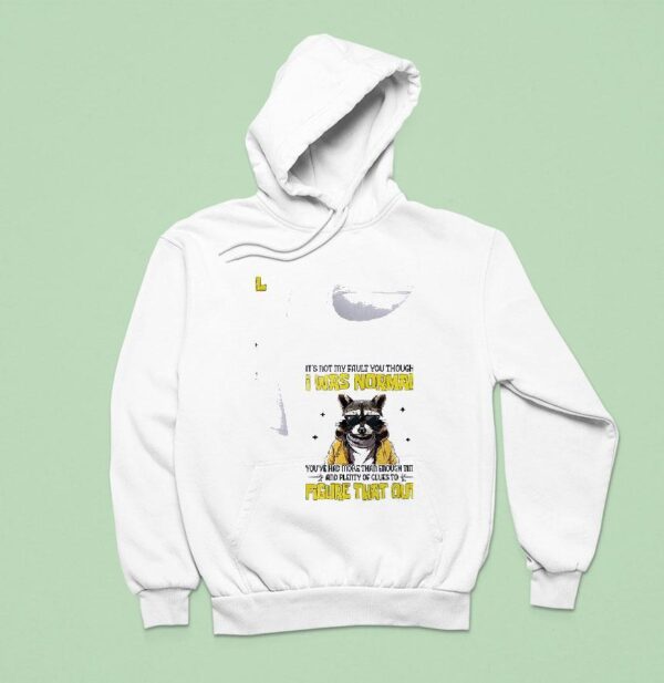 Racoon It S Not My Fault You Thought I Was Normal Hoodie