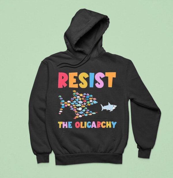 Resist The Oligarchy Fish Hoodie