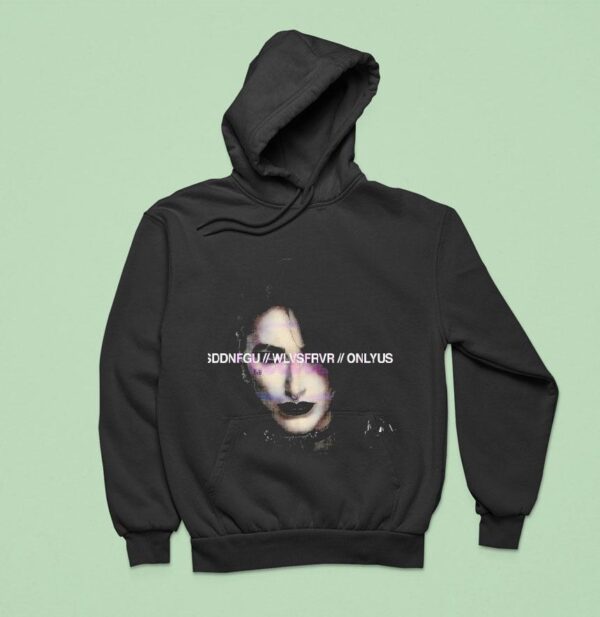 Rhea Ripley Dark Goth Makeup Wrestling Portrait Hoodie
