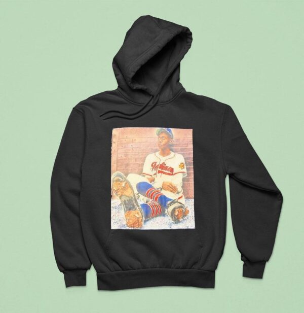 Satchel Paige Cleveland Indians Baseball Drawing Hoodie