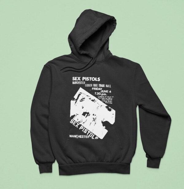 Sex Pistols Manchester Lesser Free Trade Hall Hoodie