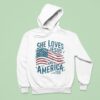 She Loves Jesus And America Too New Hoodie