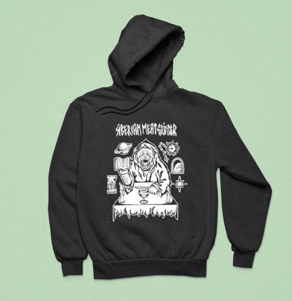 Siberian Meat Grinder Immolate Them All Bear Hoodie