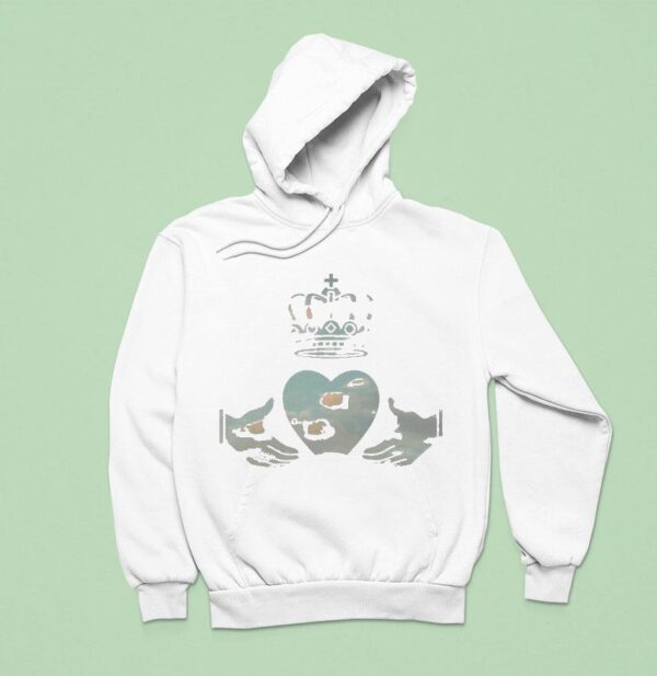 Simple Minds Claddagh Heart Hands Hoodie