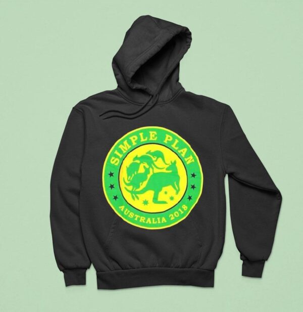 Simple Plan Australia Tour Kangaroo Hoodie