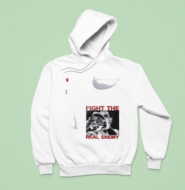 Sinad Snl Fight The Real Enemy War Lyrics On Reverse Hoodie