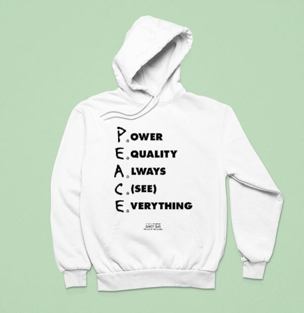 Skate Muzik Power Equality Always See Everything Ghost Dog Hoodie