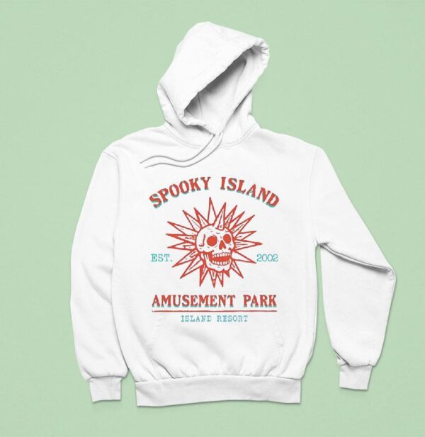Skull Spooky Island Amusement Park Est Hoodie