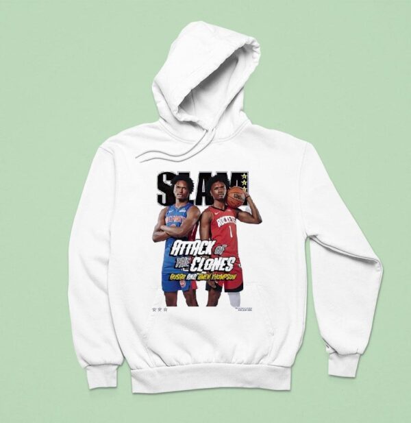 Slam Ausar Thompson X Amen Thompson Attack Of The Clones Magazine Hoodie