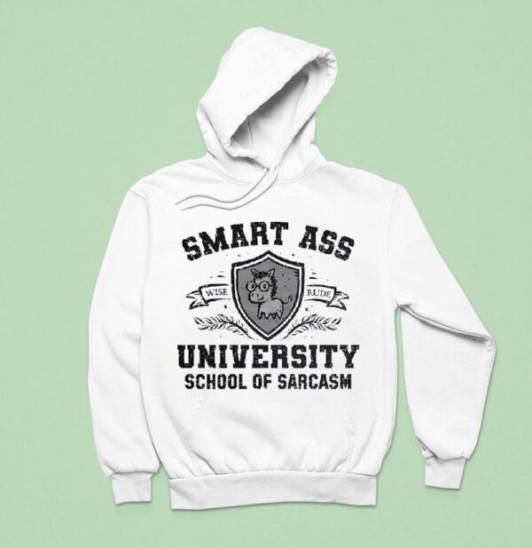 Smart Ass University School Of Sarcasm Wise Rude Hoodie
