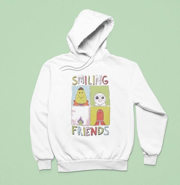 Smiling Friends Character Grid Hoodie