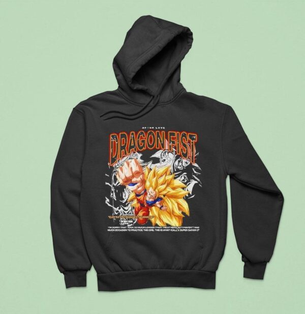 Son Goku Earth S Strongest Warrior Dragon Fist Dragon Ball Hoodie