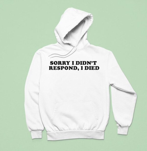 Sorry I Didn T Respond I Died Hoodie