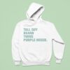 Tall Guy Beard Twins Purple Hoser Overtime Hoodie
