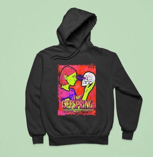 The Offspring Show At Pine Knob Music Theatre In Clarkston Michigan On July With Skull And Psychedelic Girl Hoodie
