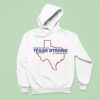 Through The Waters Rise Texas Strong Our Faith Stands Firm Map Hoodie