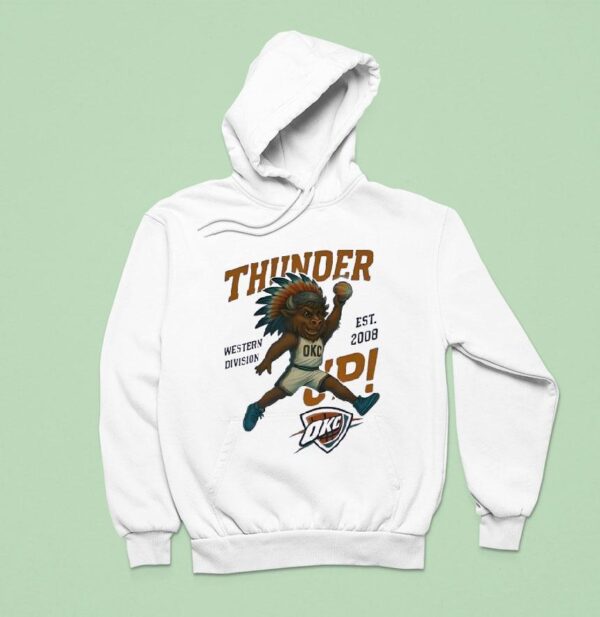 Thunder Okc Western Division Mascot Hoodie