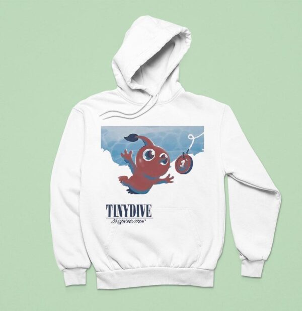 Tinydive Bigswims Pikmin In The Style Of Nirvana S Album Nevermind Hoodie