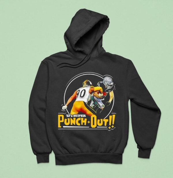 Tj Watt Super Punch Out Pittsburgh Slers Hoodie