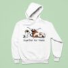 Together For Texas Dog And Cows Hoodie