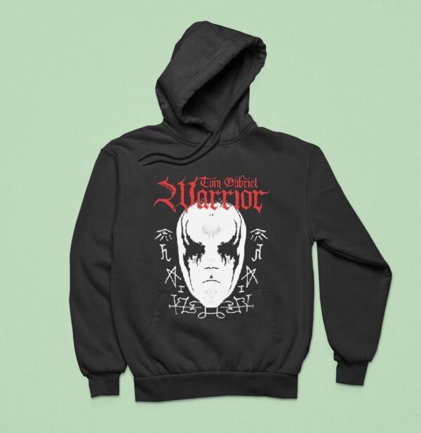 Tom Gabriel Warrior Only Death Is Real Mask Hoodie