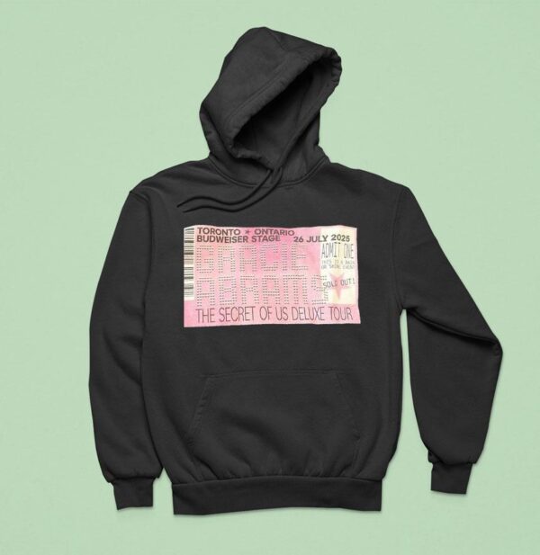 Toronto Ontario Budweiser Stage July Gracie Abrams The Secret Of Us Deluxe Tour Hoodie