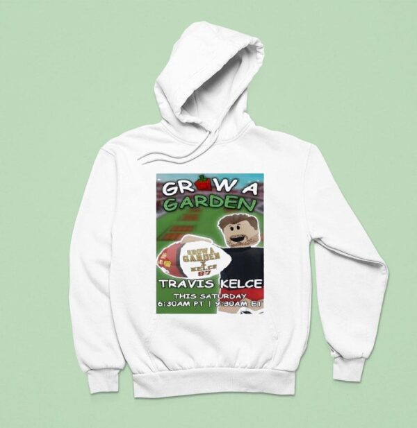 Travis Kelce Roblox Grow A Garden Hoodie