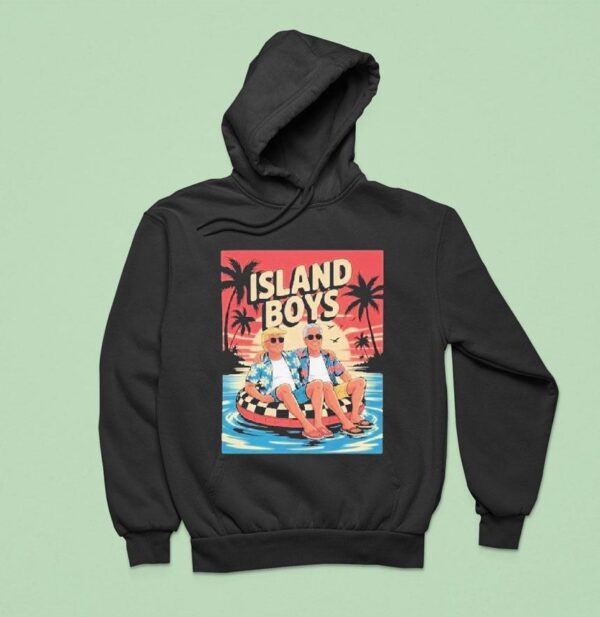 Trump And Jeffrey Epstein Island Boys Beach Hoodie